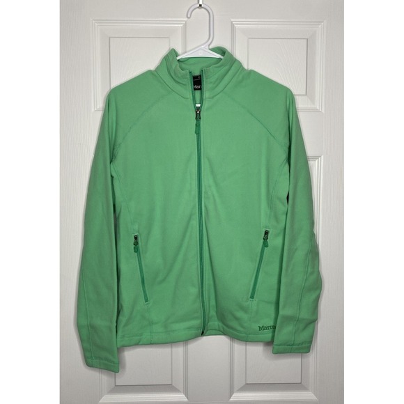 Marmot Women's Rocklin Full Zip Fleece Jacket Double Mint Green Medium New - Picture 1 of 6